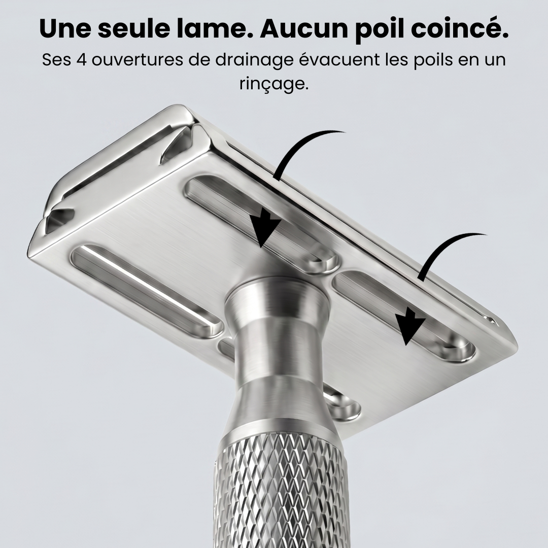 Montage du rasoir Lamier en trois pièces